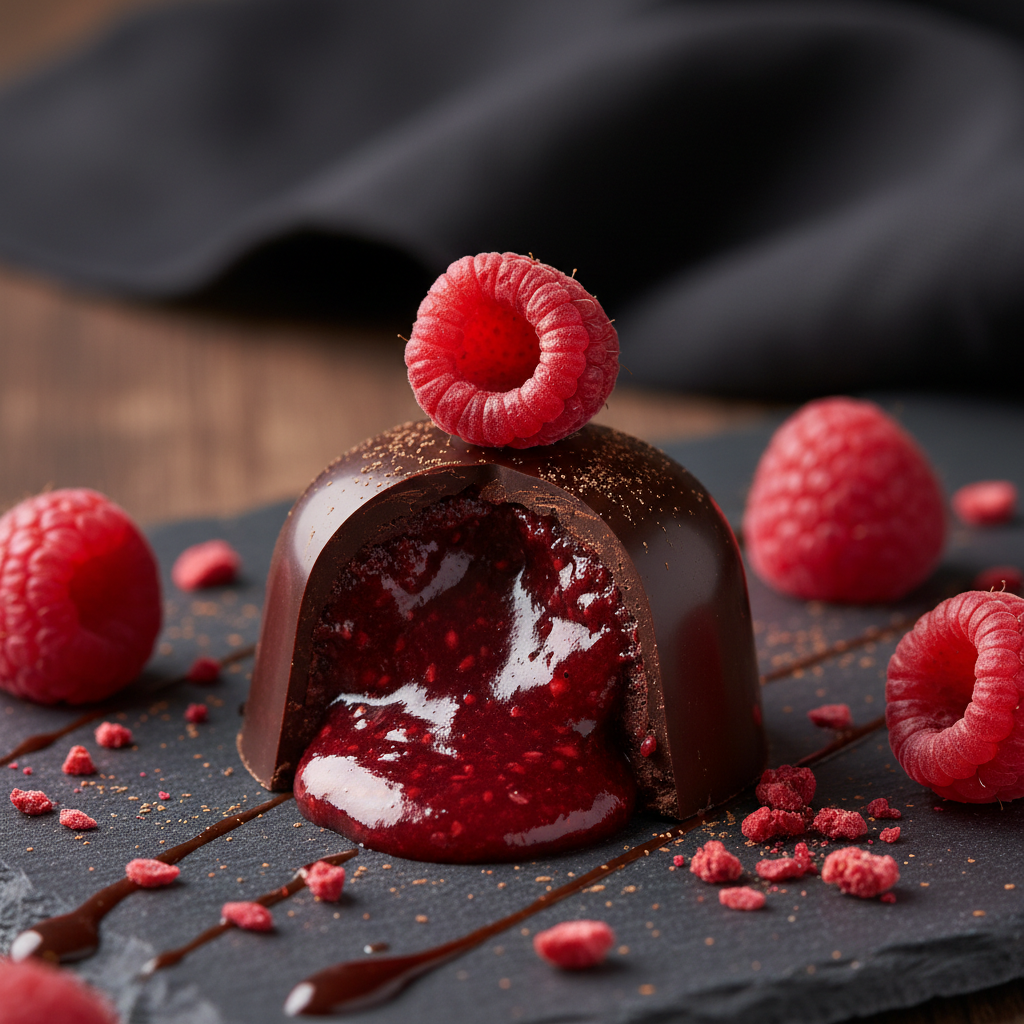 Hindbær & mørk chokolade