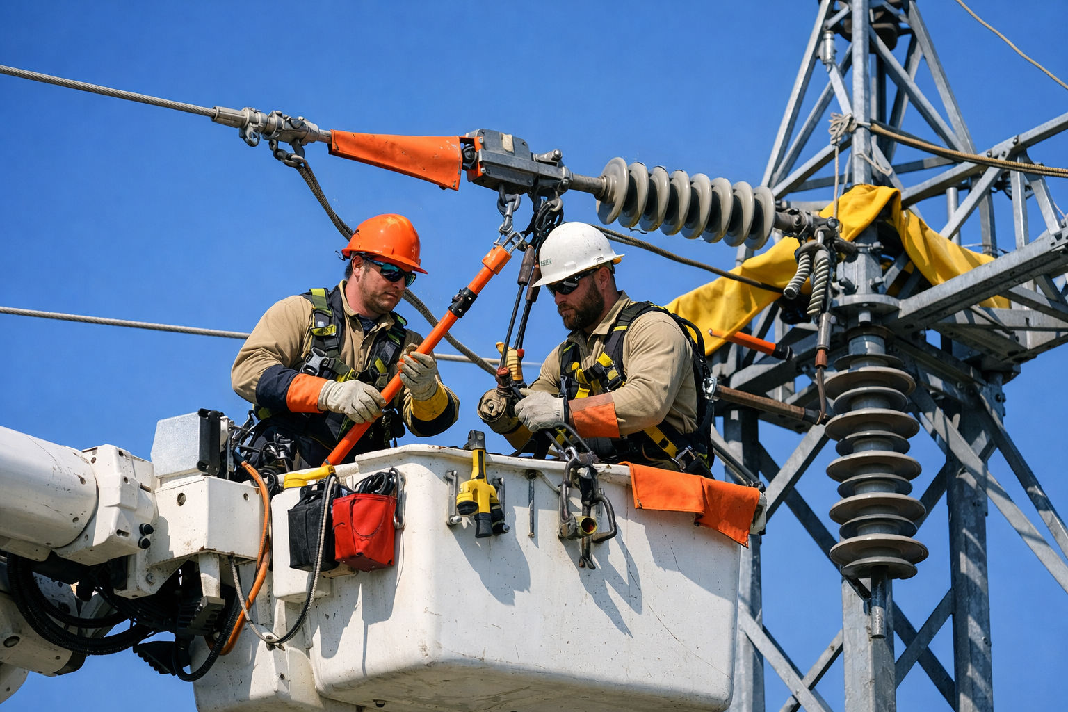 Power line maintenance project